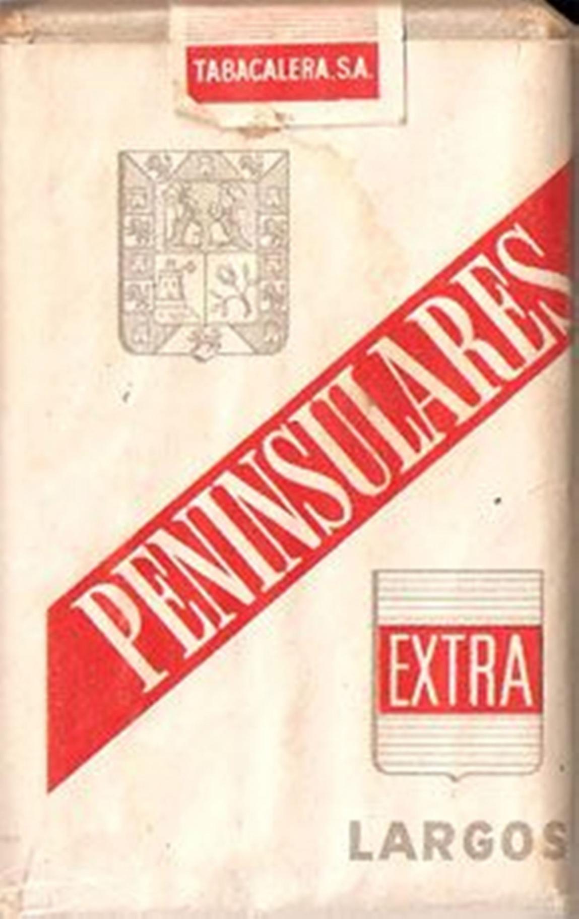 Paquete de tabaco marca Peninsulares