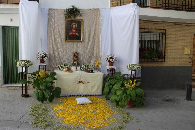 Altares Corpus 2015 - Calle Agua, HUETOR SANTILLAN (Granada)