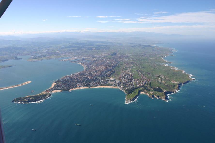 Vista aérea de la ciudad, SANTANDER (Cantabria)