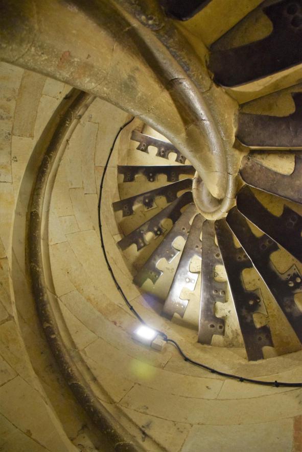 Escalera de caracol en la torre de la catedral nueva, SALAMANCA
