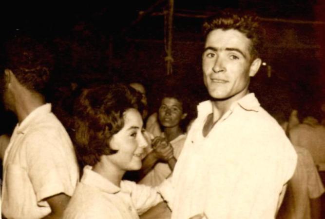pareja de novios de los años 60, LOS GUADALPERALES (Badajoz)