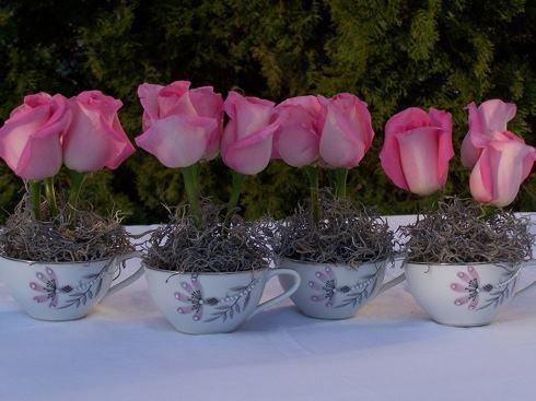 copas con adornos de rosas, HINOJAL (Cáceres)