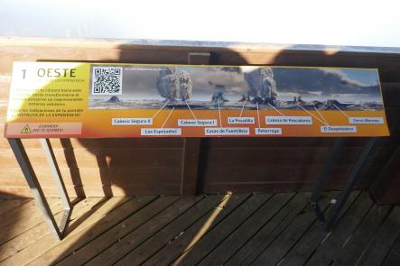 Mirando al oeste desde el mirador Cerro del Rey