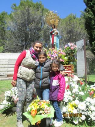 Con la Virgen del Campillo